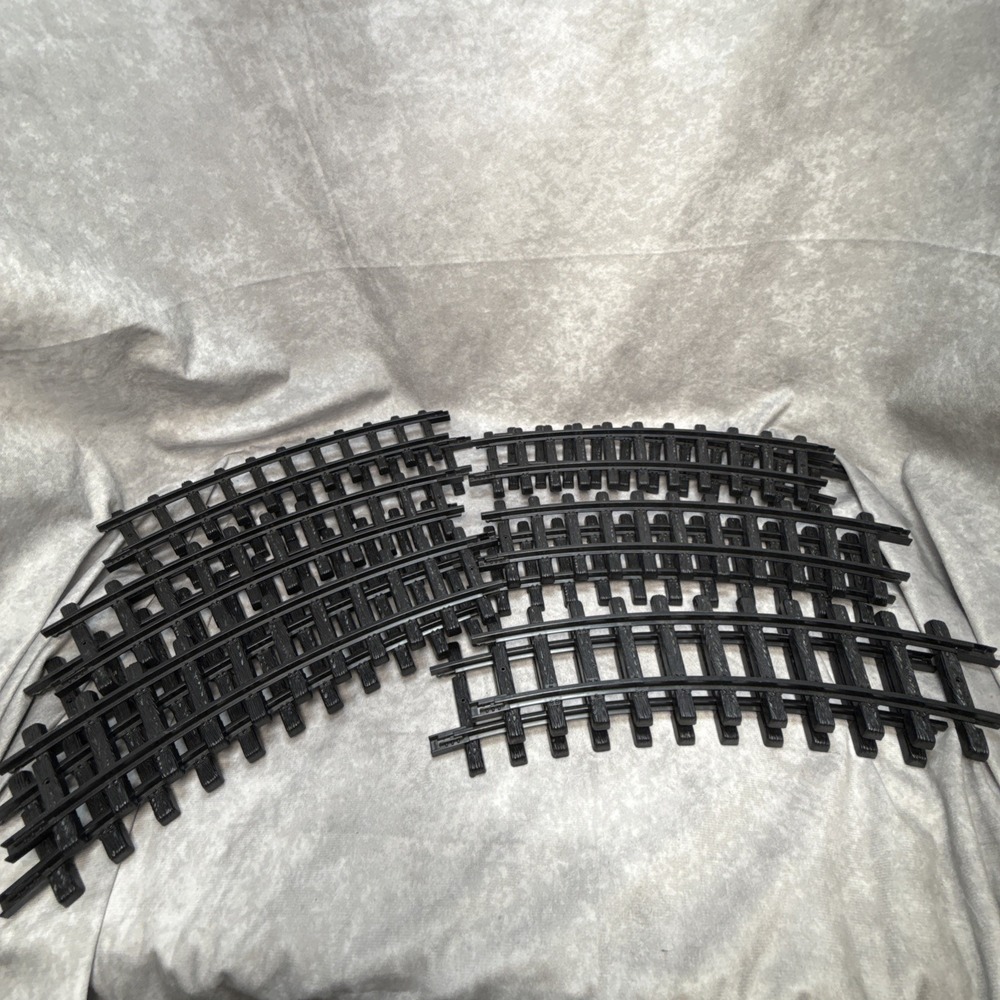New Bright 1986 Train Tracks Lot of 12 - 12 Curved Track Pieces